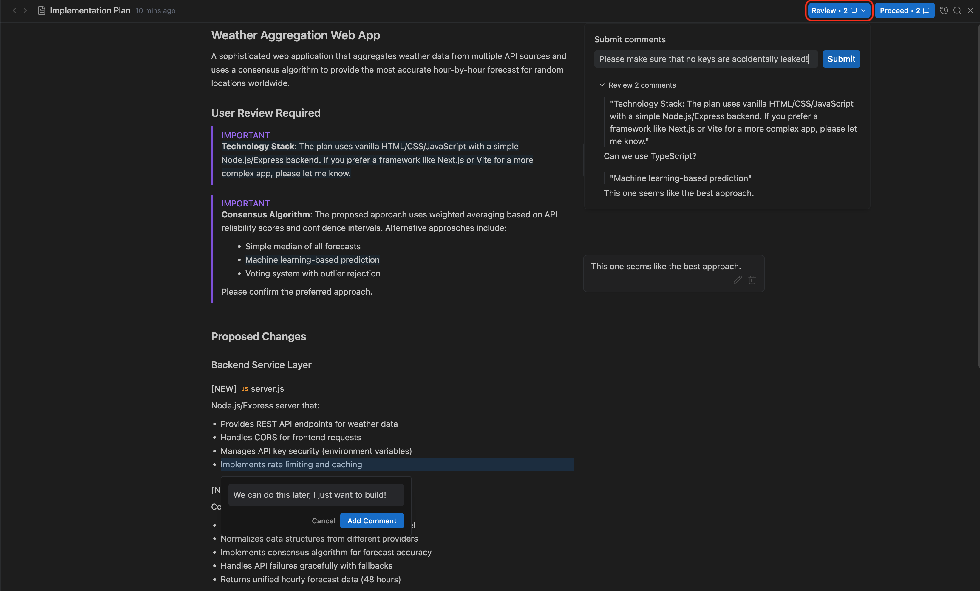 artifact-implementation-plan-submit-comments